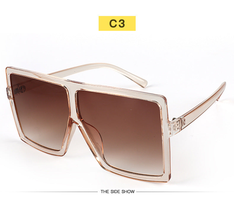 Wholesale PC Large Frame Square Sunglasses